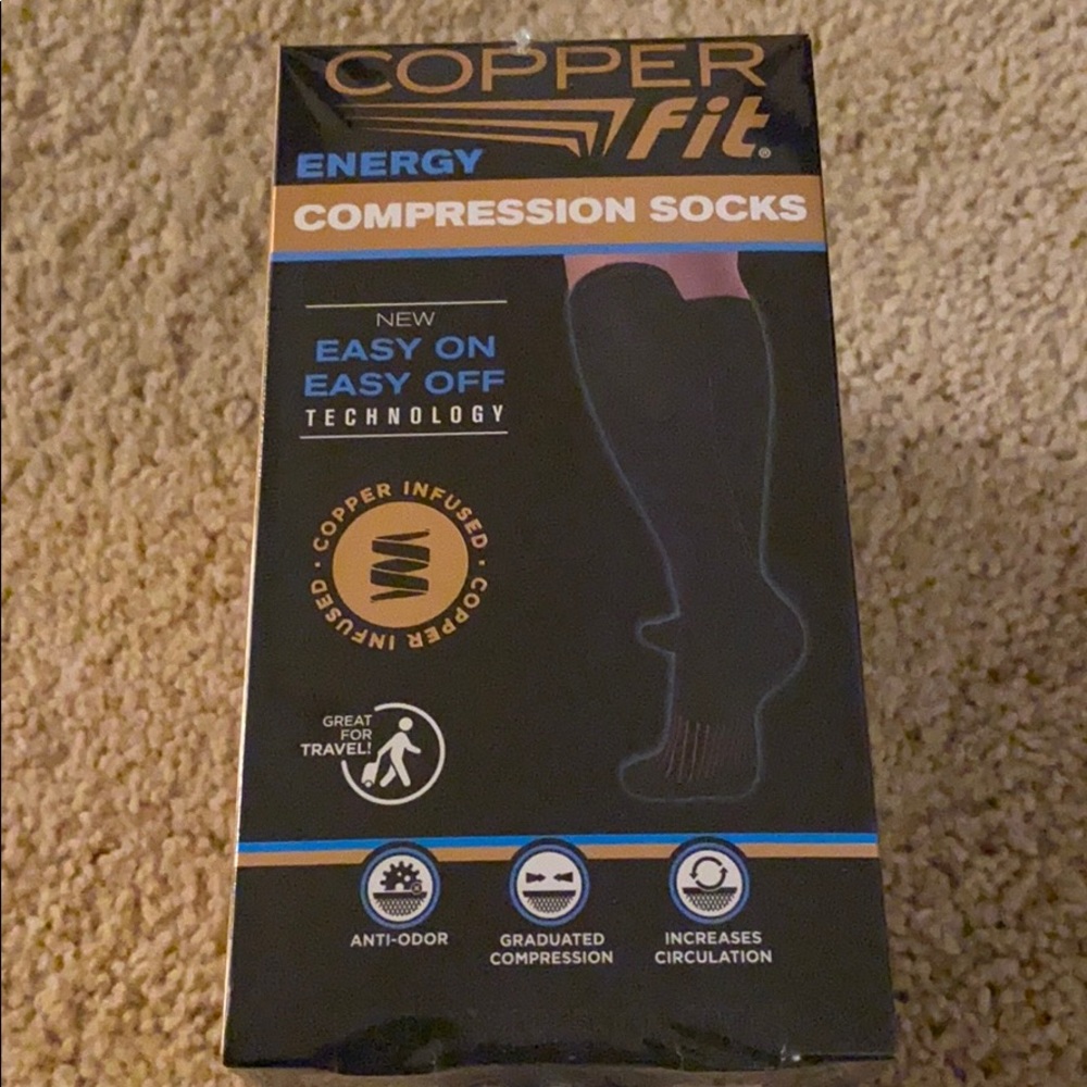Copper Fit Energy Compression Socks- 4 Pairs